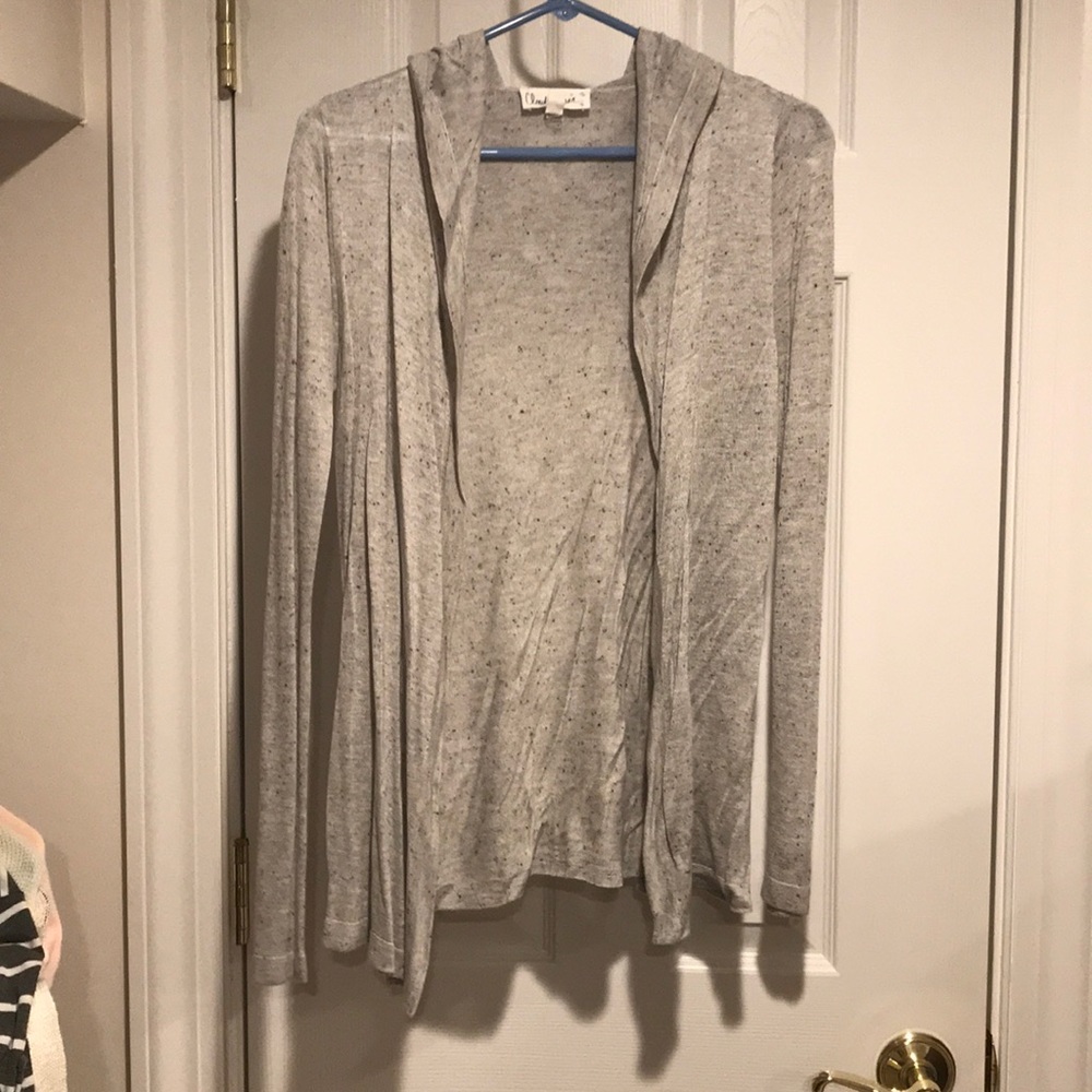 Hooded cardigan